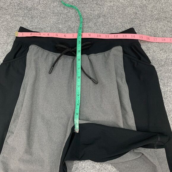 Lululemon Shorts Mens M Medium Black Gray Inner Lined Athletic Training Running - Picture 4 of 11